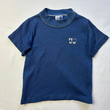 Load image into Gallery viewer, Vintage Hippo Embroidered Navy Shirt 3t *flaw
