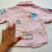 Load image into Gallery viewer, Vintage Summery Patches Pink Shirt 18 months
