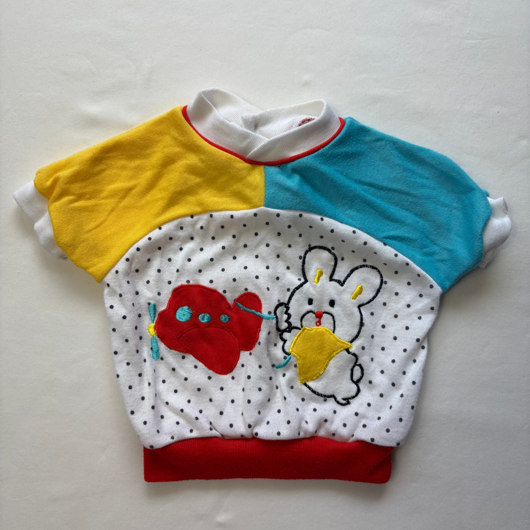Vintage Airplane Bunny Shirt 3-6 months
