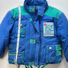 Load image into Gallery viewer, Vintage Blue/Green Coat 3t
