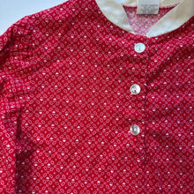 Load image into Gallery viewer, Vintage Red Flower Girls Buttondown kids 6
