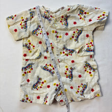 Load image into Gallery viewer, Vintage Trains Pattern Romper 6-9 months
