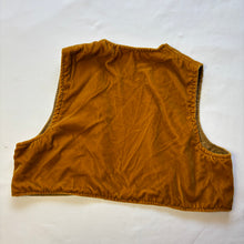 Load image into Gallery viewer, Vintage Caramel Velvet Vest kids 8/10
