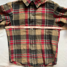 Load image into Gallery viewer, Vintage Tan/Red Buttondown 4t/5t
