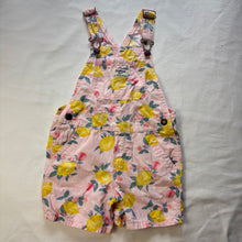 Load image into Gallery viewer, OshKosh Lemon Pink Shortalls 5t
