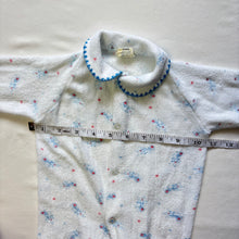 Load image into Gallery viewer, Vintage Airplane Terrycloth Footed PJs 0-3 months
