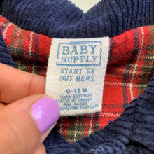 Load image into Gallery viewer, Vintage Navy Cord Jacket 12 months
