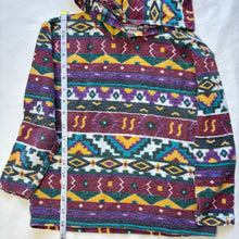 Load image into Gallery viewer, Vintage Pattern Flannel Hooded Sweater 5t/6
