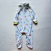 Load image into Gallery viewer, Vintage Bears + Balloons Footed PJs 0-3 months
