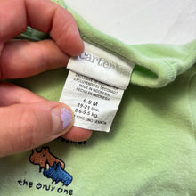 Load image into Gallery viewer, Vintage Rhinos Embroidered Green Romper 6-9 months
