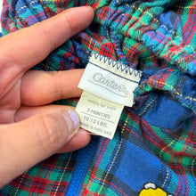 Load image into Gallery viewer, Vintage Multicolored Plaid Bear Jacket 3 months
