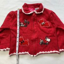 Load image into Gallery viewer, Vintage Scotty Dogs Red Knit Sweater 2t

