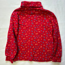 Load image into Gallery viewer, Vintage Floral Red Turtleneck 2/3t
