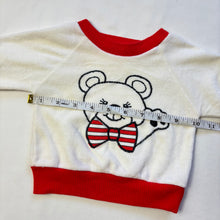 Load image into Gallery viewer, Vintage Bear Velour Sweater 6 months
