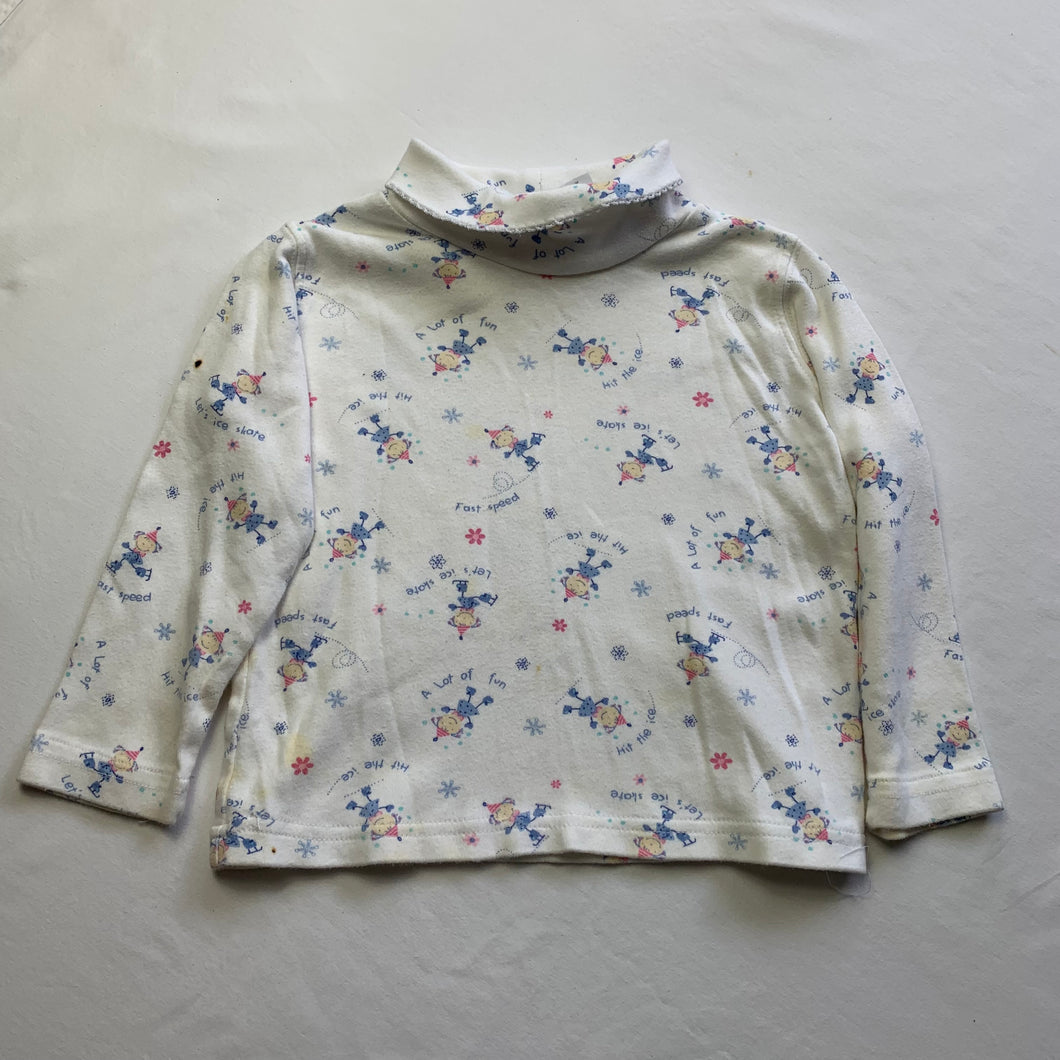 Vintage Ice Skating Turtleneck 2/3t