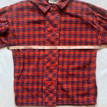Load image into Gallery viewer, Vintage Red Multicolored Plaid Buttondown 4/5t
