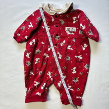 Load image into Gallery viewer, Vintage Dogs &amp; Doghouse Red Bodysuit 3 months
