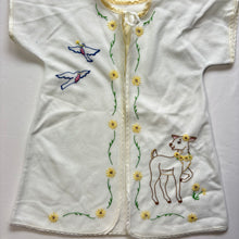 Load image into Gallery viewer, Vintage Deer Flower Open Gown 3-12 months
