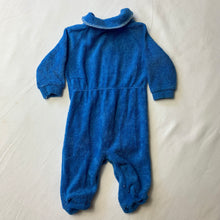Load image into Gallery viewer, Vintage Sailboat Terrycloth Footed PJs 0-3 months
