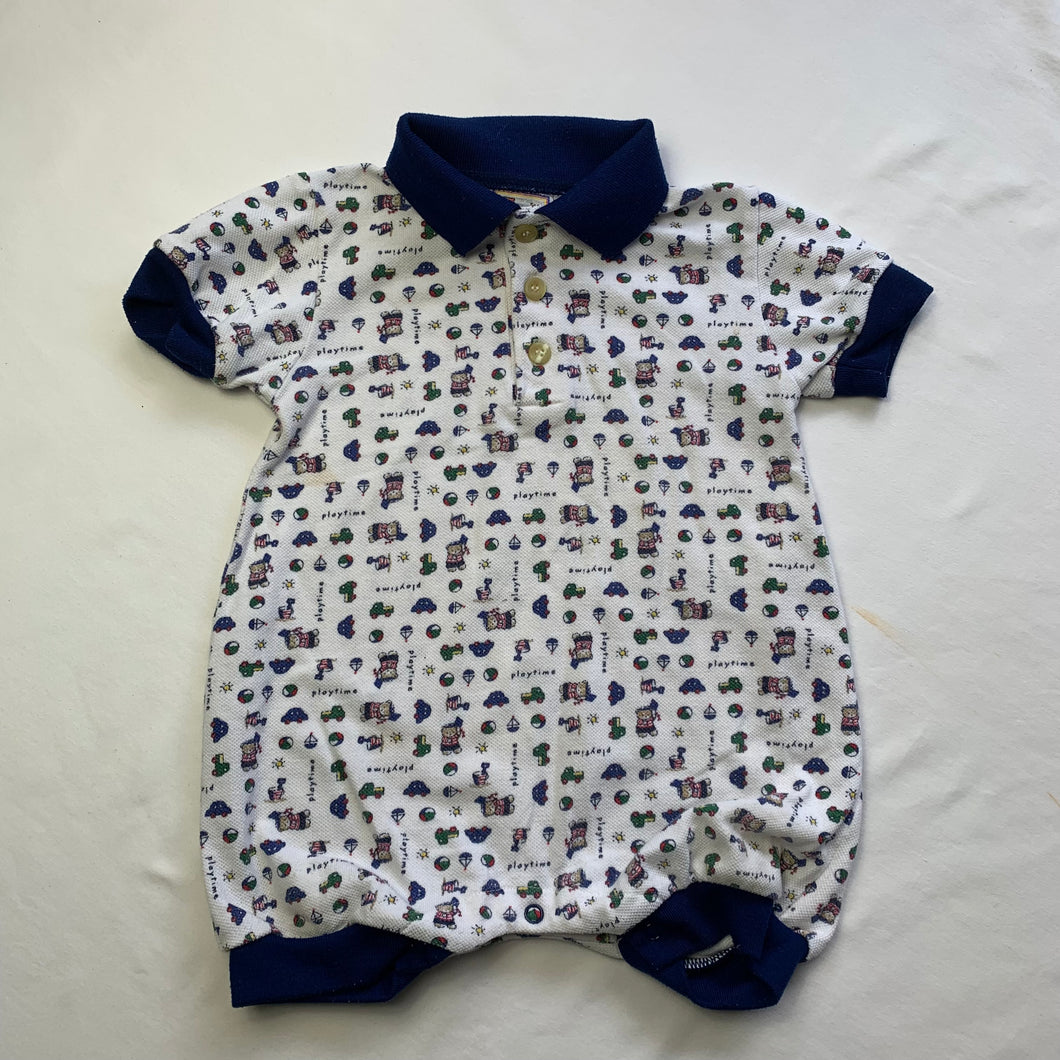 Vintage Playing Bears Romper 9-12 months