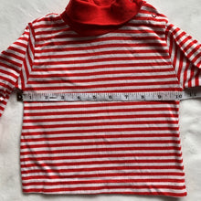 Load image into Gallery viewer, Vintage Red Striped Turtleneck 18 months
