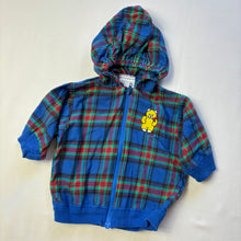 Load image into Gallery viewer, Vintage Multicolored Plaid Bear Jacket 3 months
