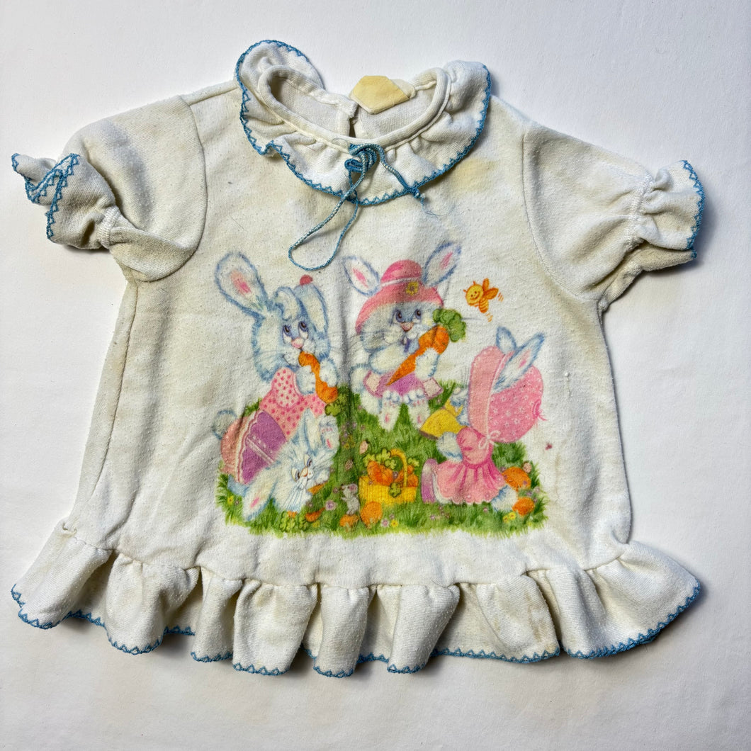 Vintage Bunnies Flowy Top 12-18 months