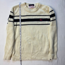 Load image into Gallery viewer, Vintage Lacoste Cream Striped Knit Sweater kids 10/12
