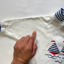Load image into Gallery viewer, Vintage Dior Sailboat Bodysuit 3 months
