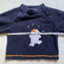 Load image into Gallery viewer, Vintage Polar Bear Navy Sweater 24 months
