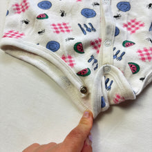 Load image into Gallery viewer, Vintage Picnic Pattern Romper 6-9 months *flaw

