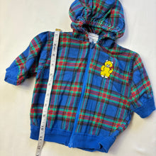 Load image into Gallery viewer, Vintage Multicolored Plaid Bear Jacket 3 months
