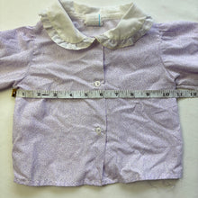 Load image into Gallery viewer, Vintage Lavender Floral Blouse 12 months
