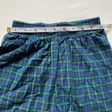 Load image into Gallery viewer, Vintage Blue/Green Plaid Shorts 4/5t
