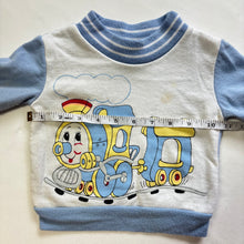 Load image into Gallery viewer, Vintage Train Crewneck Sweater 6 months
