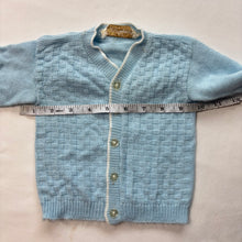 Load image into Gallery viewer, Vintage Blue Knit Cardigan 6-9 months
