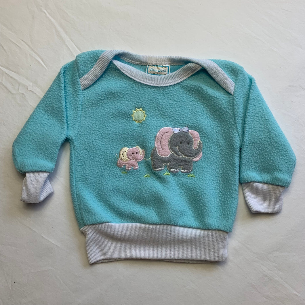 Vintage Elephant Family Sweater 3-6 months