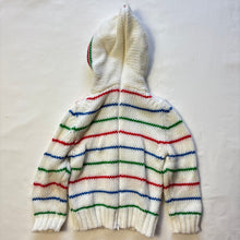 Load image into Gallery viewer, Vintage Lacoste Striped Knit Hoodie 2t

