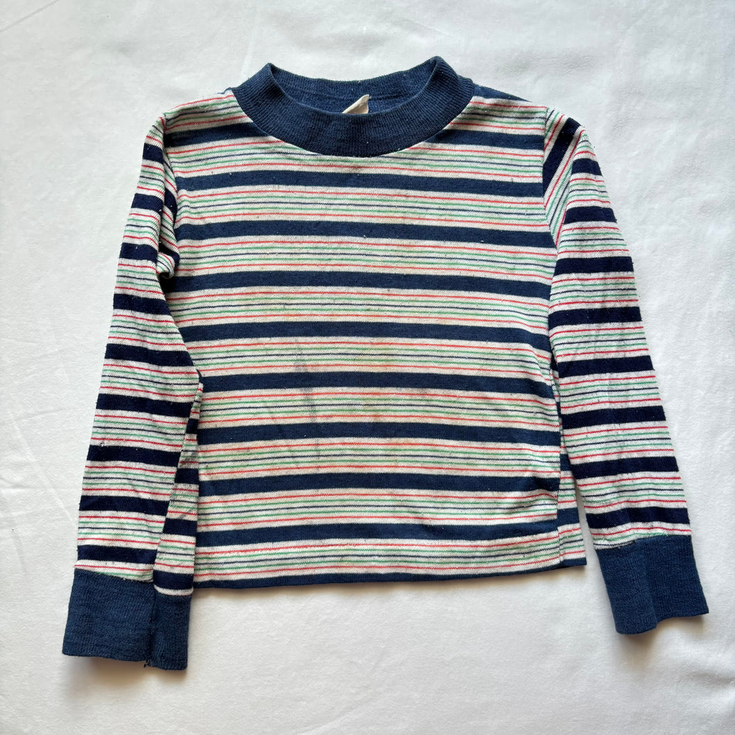 Vintage Primary Thin Striped Long Sleeve 2t