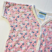 Load image into Gallery viewer, Vintage Geese Bonnet Pattern Romper 6 months
