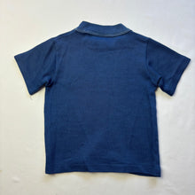 Load image into Gallery viewer, Vintage Hippo Embroidered Navy Shirt 3t *flaw
