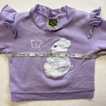 Load image into Gallery viewer, Vintage Bear Purple Girly Sweater 18-24 months
