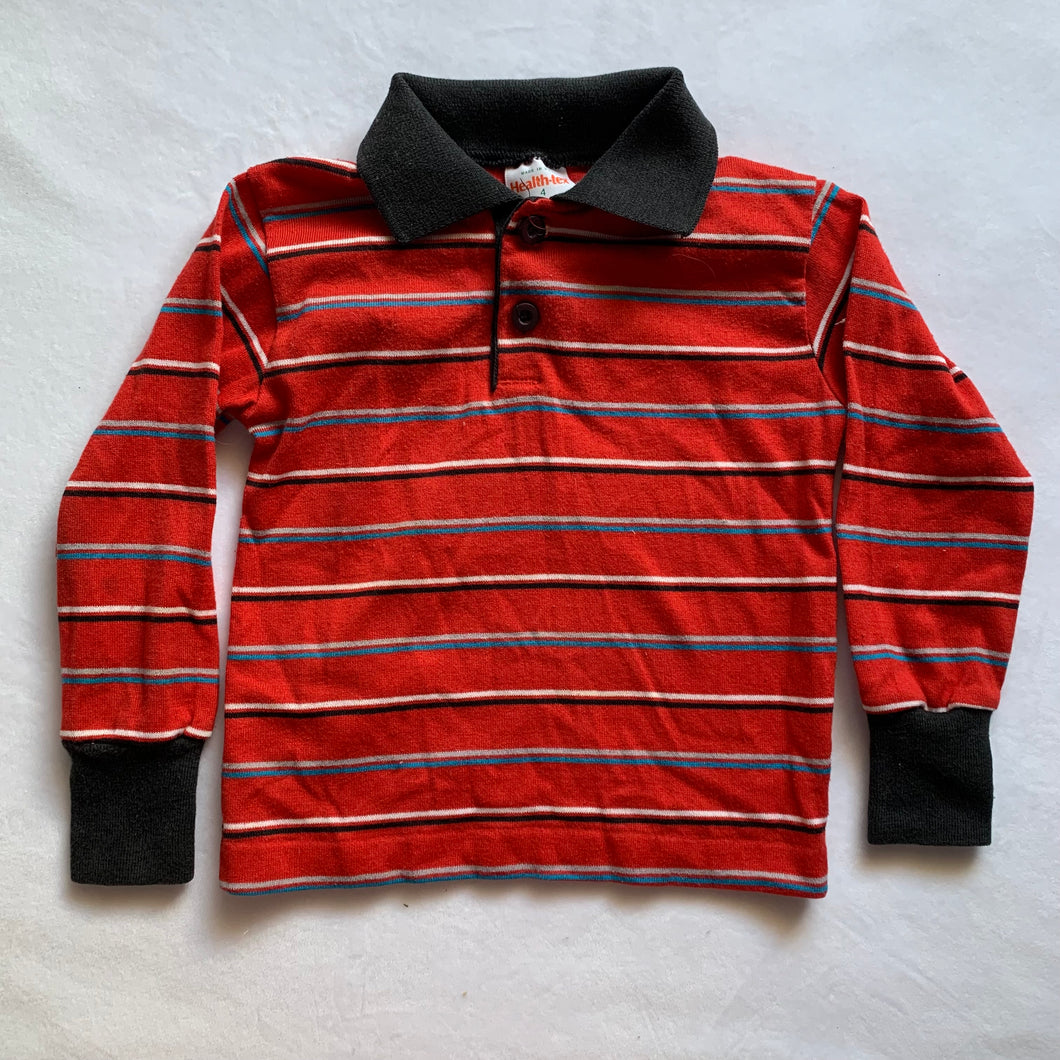 Vintage Healthtex Red Striped Long Sleeve 3t