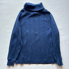 Load image into Gallery viewer, Vintage Navy Blue Ribbed Turtleneck 4t/5t
