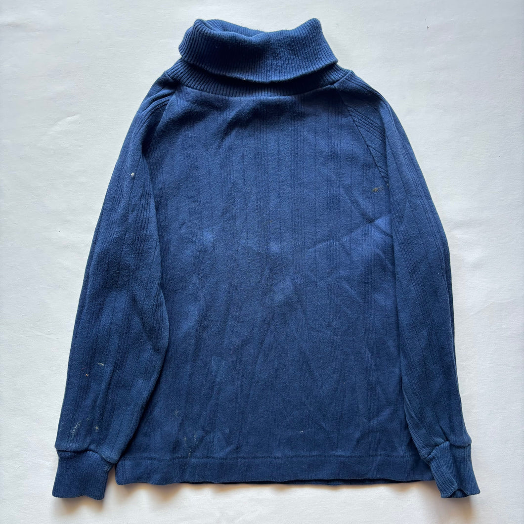 Vintage Navy Blue Ribbed Turtleneck 4t/5t