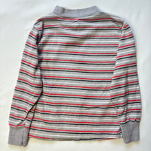 Load image into Gallery viewer, Vintage Red/Gray Striped Long Sleeve 2t/3t
