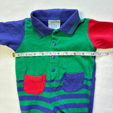 Load image into Gallery viewer, Vintage Color Block Striped Bodysuit 0-3 months
