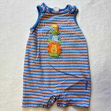 Load image into Gallery viewer, Vintage Striped Animal Romper 9-12 months
