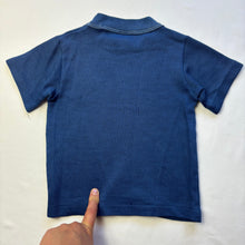 Load image into Gallery viewer, Vintage Hippo Embroidered Navy Shirt 3t *flaw
