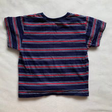 Load image into Gallery viewer, Vintage Navy/Red Striped Tee 2t
